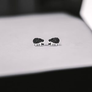 Hedgehog earrings