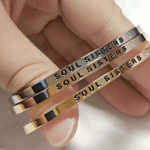 Olla Ehe bracelets with a message
