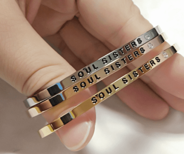 Olla Ehe bracelets with a message