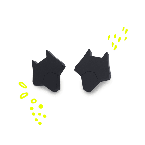 Wolf earrings